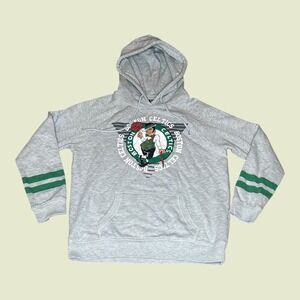NBA Ultra Game Boston Celtics Hoodie Mens Small Gray Lucky Leprechaun Pullover